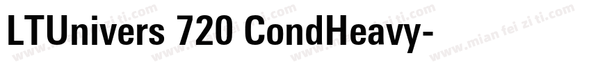 LTUnivers 720 CondHeavy字体转换